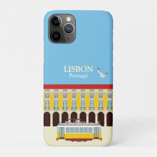Gele lifttram iPhone 11 pro hoesje