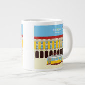 Gele  lifttram extra grote beker (Voorkant rechts)