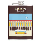 Gele lifttram heupfles (Voorkant)