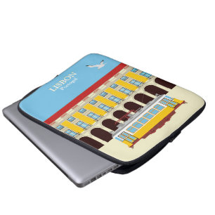 Gele  lifttram laptop sleeve
