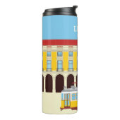 Gele  lifttram thermosbeker (Gedraaid links)