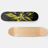 Gele lightning Bolt Skateboard (Horizontaal)