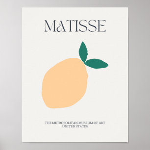 Gele Limon Matisse Minimalistische Print