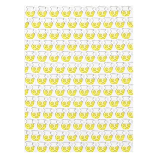 Gele limonade limonade Drink in pap Tafelkleed (Voorkant)