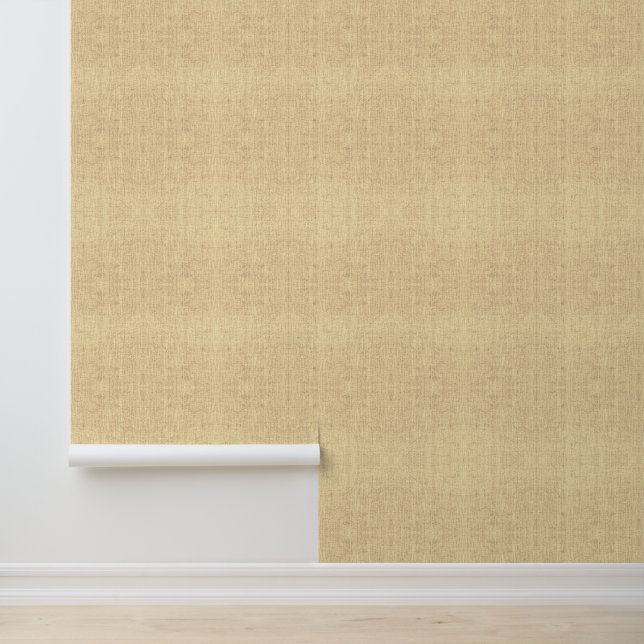 Gele Linnen Textuur Vinyl  Behang (Applicatie)