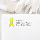 Gele lint mailing labels (Insitu)