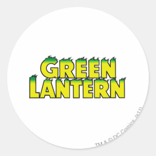 Gele Logo flames Ronde Sticker