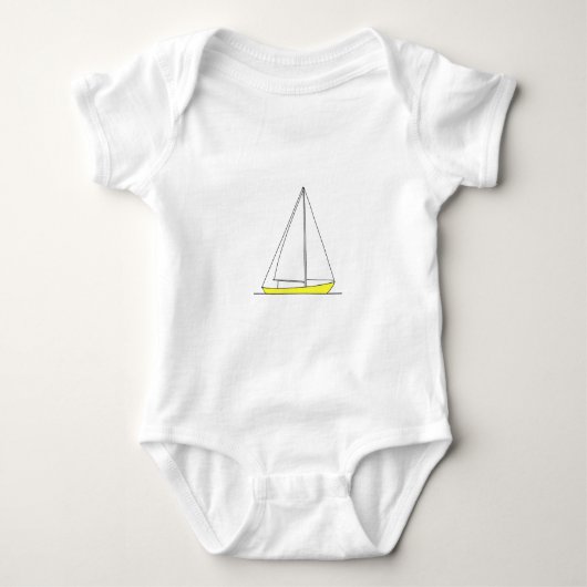 Gele Logo met Sloop Romper (Voorkant)