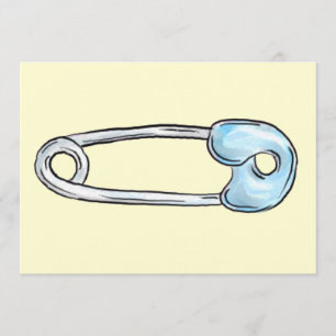 Gele luierspelduitnodiging kaart