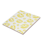 Gele lups tegeltje (Zijkant)