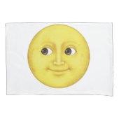 Gele maan - Emoji Kussensloop (Voorkant)