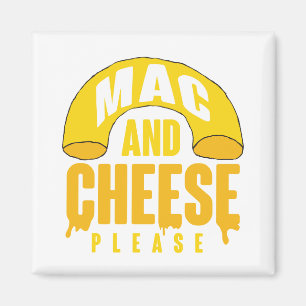 Gele Macaroni-kaas voor kinderen Mac en Cheese Magneet