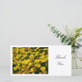 Gele Madeliefjes - Dank je wel Bedankkaart (Staand voorkant)