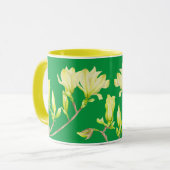 Gele Magnolias op een Combo Mok (G) (Voorkant links)