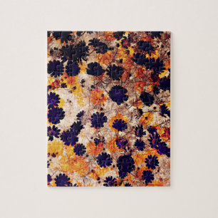 Gele maisachtige bloem digitale kunst legpuzzel