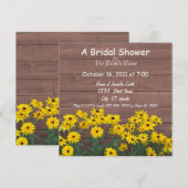 gele maisy bridal douches kaart (Voorkant / Achterkant)