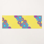 Gele Mandala Yoga Mat (Voorkant (horizontaal))