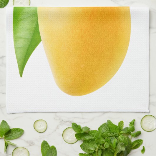 Gele mango theedoek (Gevouwen)