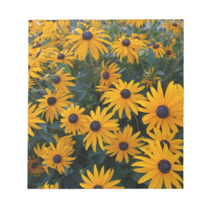 Gele margriet tuin bloemen. notitieblok