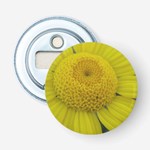  gele marguerite button flesopener