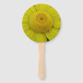 gele marguerite handwaaier (Voorkant)
