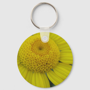 gele marguerite sleutelhanger