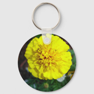 Gele Marigold Sleutelhanger