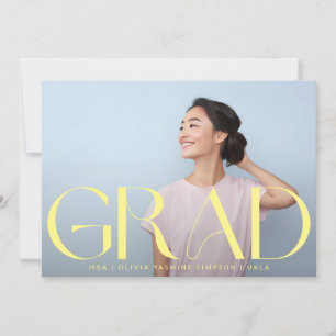 Gele MBA donkere overlay   Moderne foto-eenheid Aankondiging