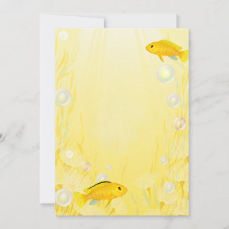 Gele Mbuna Cichliden Aquariumvis Uitnodigingen