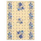 Gele Mellow Butterfly Flower Medow Tafelkleed (Voorkant)