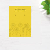 Gele modderbloemen - Aangepaste draagkaart Visitekaartje (Bureau)