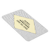 Gele Modern Polka Dots sparen de Datum Magneet (Rechterzijde)