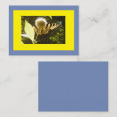 Gele monarch visitekaartje (Voorkant / Achterkant)