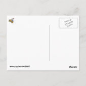 Gele  monsterwagen briefkaart (Achterkant)