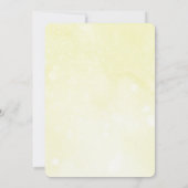 Gele moonsterren Oh Baby Neutrale Shower Kaart (Achterkant)