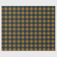 Gele mosterd Buffalo Plaid Festive geruit