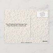 Gele mosterdzaden briefkaart (Achterkant)