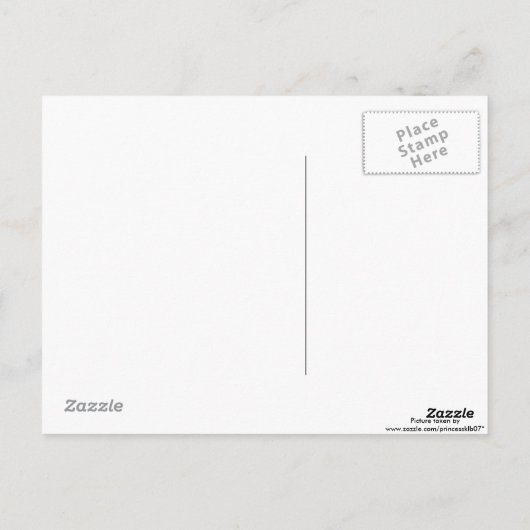 Gele Mums Briefkaart (Achterkant)