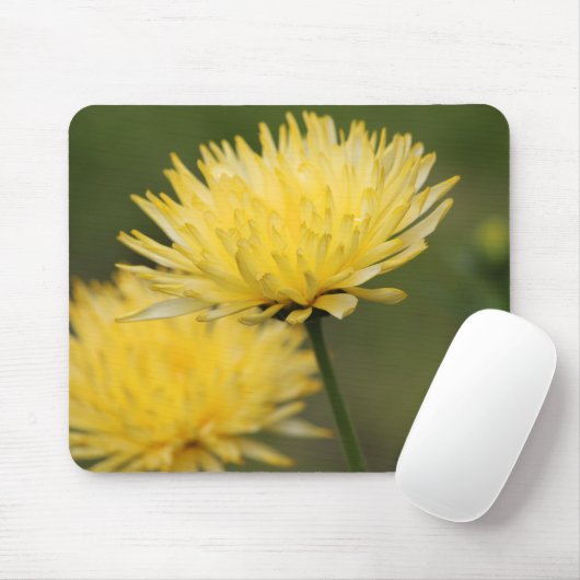 Gele Mums Muismat (Met muis)