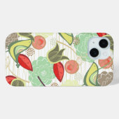 Gele munt zoete vogels bloementuin bloeit chique Case-Mate iPhone case (Achterkant (horizontaal))