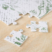 Gele naaimachine, gepersonaliseerd legpuzzel (Zijkant)