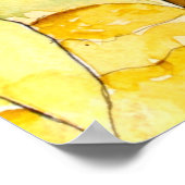 gele naaldbloemen poster (Hoek)