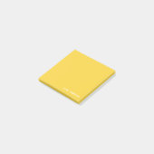 Gele naam Sticky Post-it® Notes (Schuin)