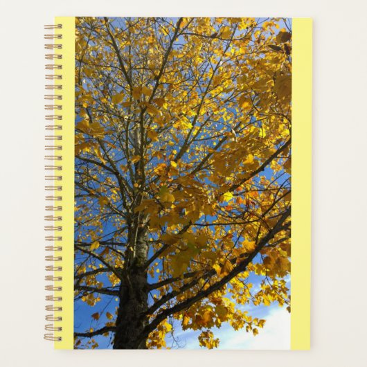 Gele najaarstructuur planner (Voorkant)