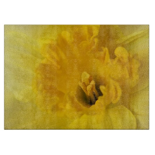 gele narcis snijplank (Voorkant)
