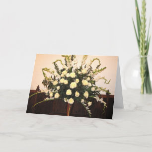 Gele narcissen feestdagen kaart