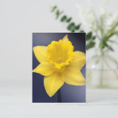 Gele Narcissus Bloemen waterverf Briefkaart (Staand voorkant)