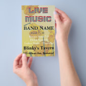 Gele Narcissus Daffodil Retro  Flyer (Hand)