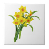 Gele Narcissus van Pierre Joseph Redoute Tegeltje (Voorkant)