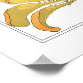 Gele Nasturtia | Antiek lithograaf 1896 Poster (Hoek)